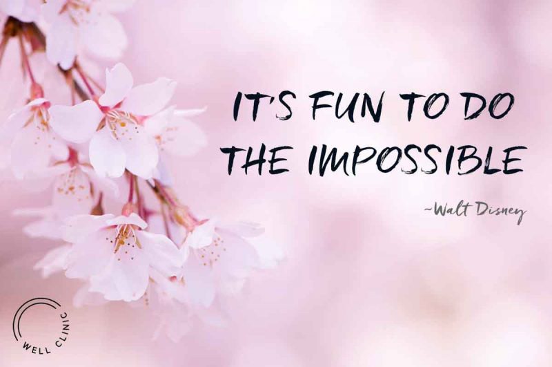 "It's fun to do the impossible" quote by Walt Disney