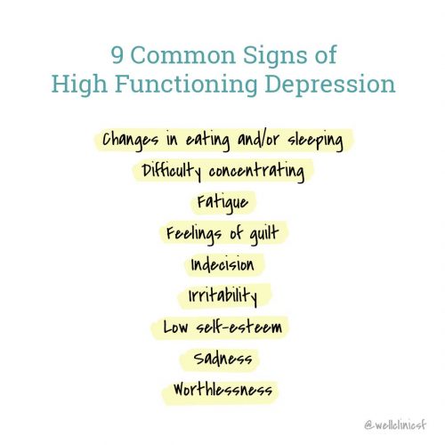 Common Signs High Functioning Depression