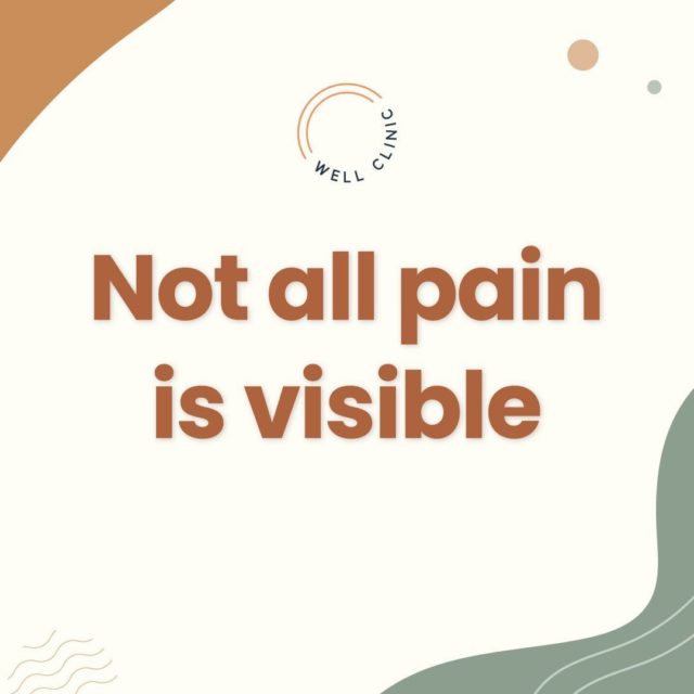 Not all pain is visible. ⁣
⁣
Not all pain is physical. ⁣
⁣
At Well Clinic, we can help you with:⁣
Anxiety⁣
Stress⁣
Trauma⁣
Depression⁣
Sex & Intimacy⁣
Anger⁣
Self-Esteem⁣
Grief⁣
ADD & ADHD⁣
PTSD⁣
⁣
See link in bio for more information.