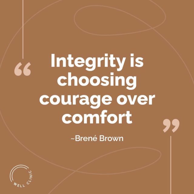 "Integrity is choosing courage over comfort." ~Brené Brown⁣
⁣
Tell us about a time you or someone you know chose courage over comfort.